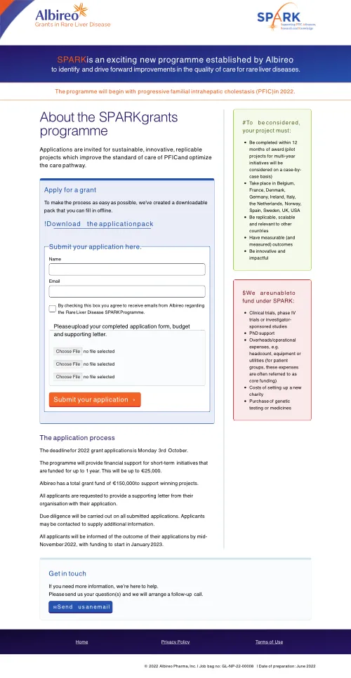 Albireo Application Form